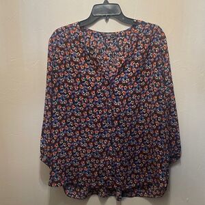 NYDJ Multicolor Floral Women's Blouse